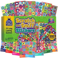 1260 Variety Scratch and Sniff Stickers - 15 Unique Scents - Fun and Motivati...
