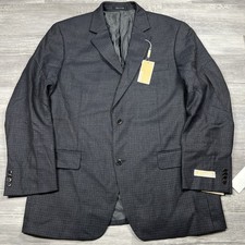 Michael Kors Men's Classic-Fit 100 Wool Stretch Solid Suit Jacket 42R Gray NEW
