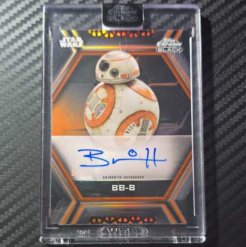 Topps 2020 Star Wars Chrome Black BB-8 Brian Herring Auto AB-BH 11/25