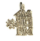 925 STERLING SILVER # 1 Mom mother day Charm pendant estate 2.0g vintage school — photo 6