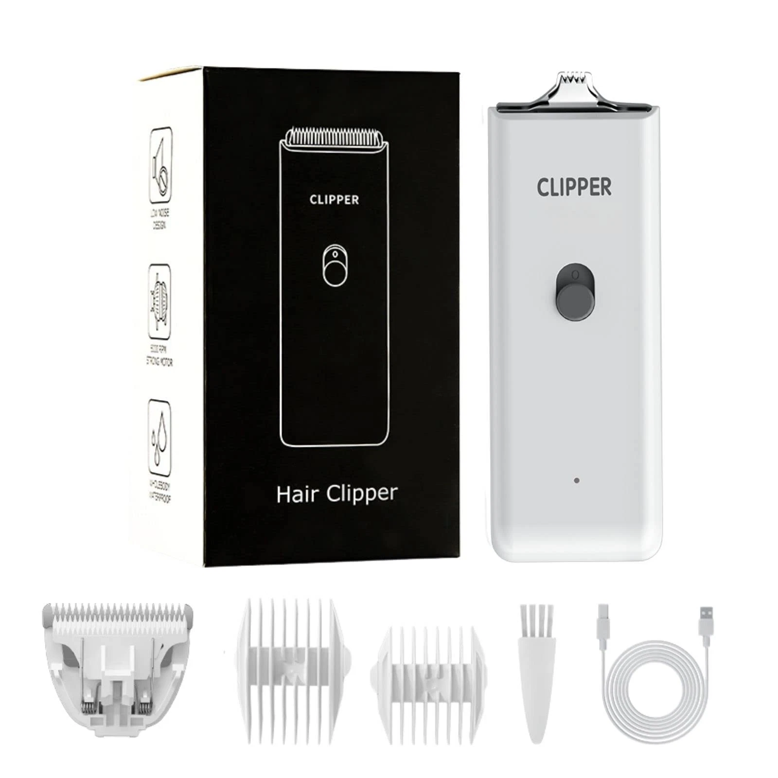 Dog Cat Home Hair Waterproof Clipper Portable Electric USB Rechargeable Pet G...