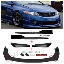 Fits 09-11 Honda Civic Coupe Front Bumper Lip Spoiler Body Kit Sideskirt Rear