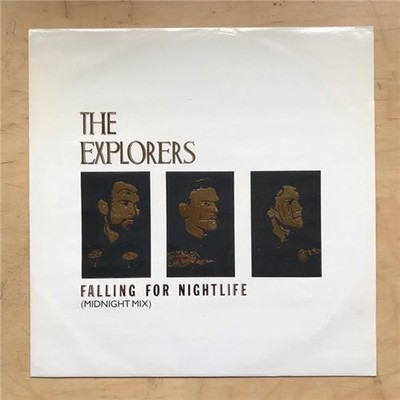 EXPLORERS FALLING FOR NIGHTLIFE 12'' 1984 MIDNIGHT MIX + CRACK THE WHIP (ROXY MUS