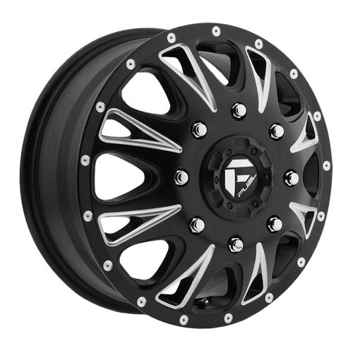 17X6.5 Fuel 1PC D513 THROTTLE 8X6.5 129MM MATTE BLACK MILLED ...