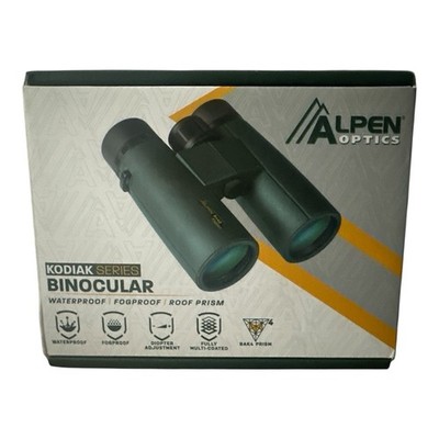 Alpen Kodiak 10x42 Binocular WaterProof, FogProof, BAK4 Prism Roof