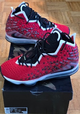 Nike Lebron 17 XVII Neu mit Karton Größe 43/9.5 BQ3177 601 Uni Red/white/black