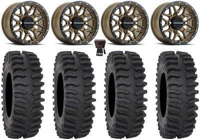 Raceline Krank 15'' Wheels Bronze 33'' XT400 Tires Yamaha YXZ (2019+)
