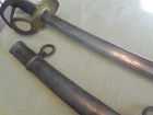 Original Civil War Model 1860 Cavalry Sword Etched George Armstrong C????