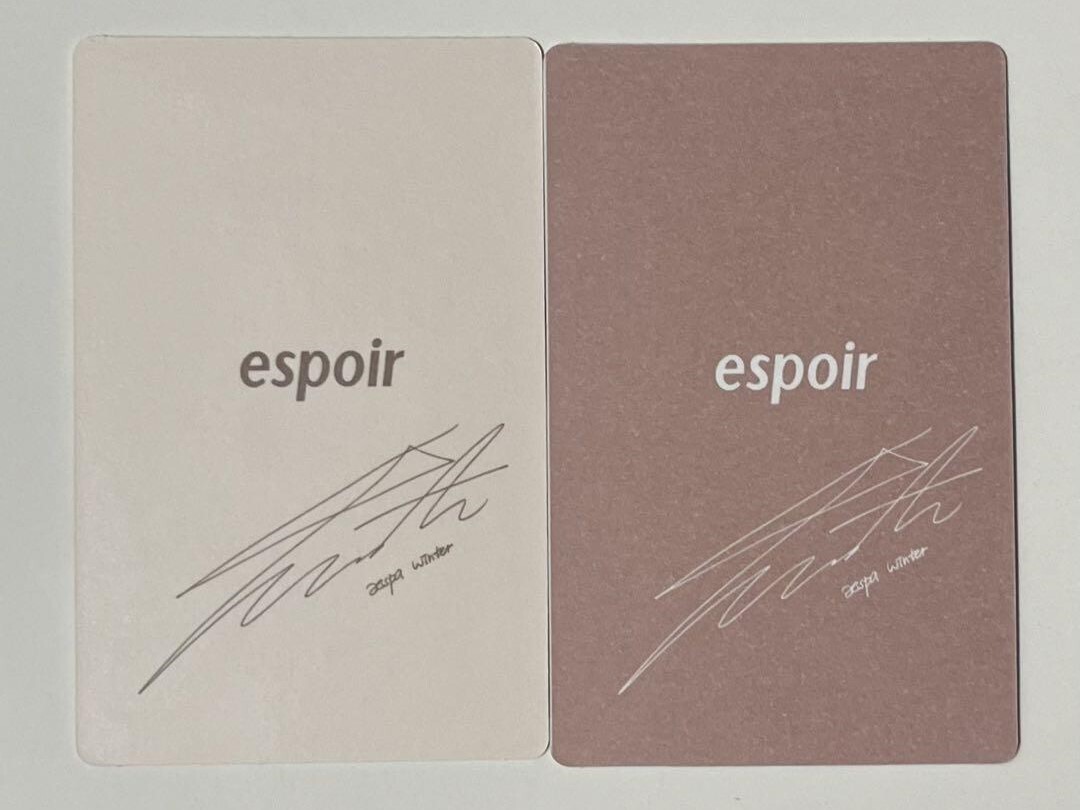 aespa Winter espoir Limited 2024 Official Photocard Photo Card PC
