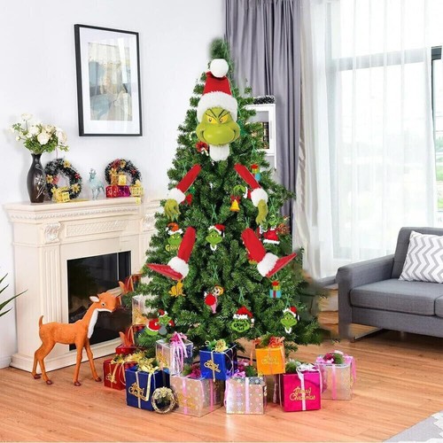 Grinch Arm Leg Head Ornaments Holder Christmas Tree Decorations Xmas Party Gifts - Picture 3 of 11