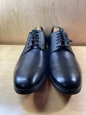 Clark's Men's 15775 Black Leather Round Toe Lace Up Oxford Dress