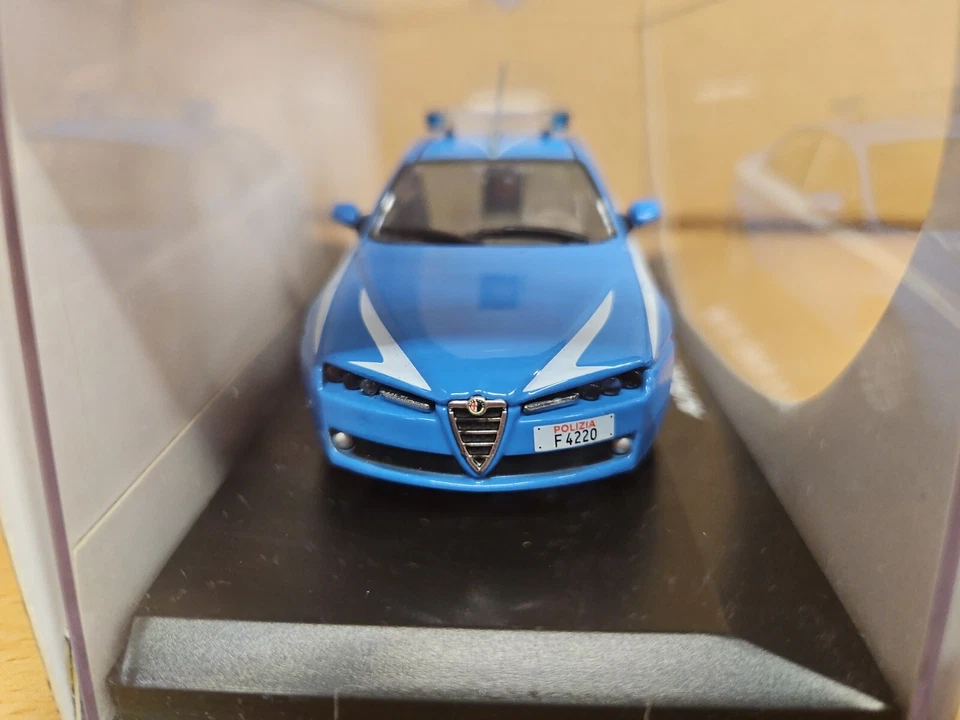 ALFA ROMEO 159 2006 POLICÍA EDISON JUGUETES POR EJEMPLO 1:43 AZUL AZUL Foto 3 de 4