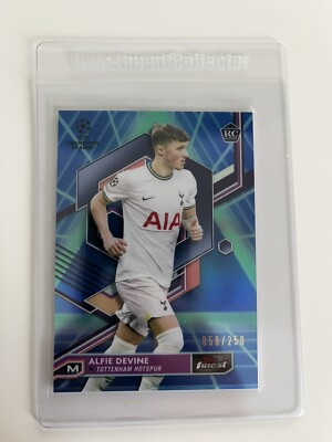 Topps UCC Finest 22-23 Alfie Devine RC 058/250 Blue 