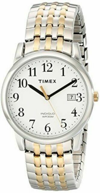 Timex Men's Easy Reader Two-tone Dress Watch Expansion Band for