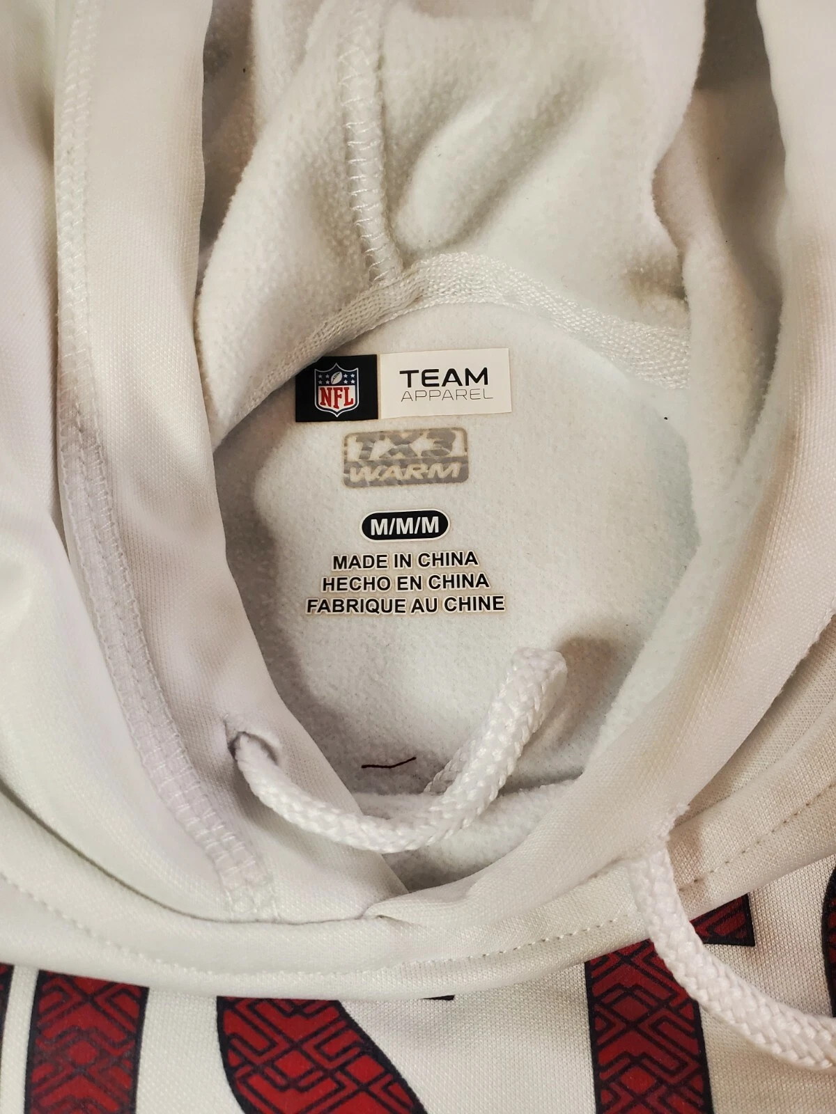 VETEMENTS NFL HOUSTON TEXANS WOMENS SIZE M TEAM APPAREL HOODIE PULLOVER WHITE