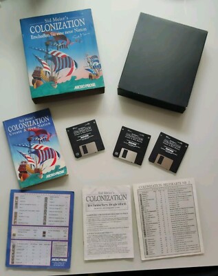Sid Meier's Colonization Microprose 1993 PC Bigbox MS DOS komplett Vollständig
