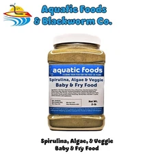 Baby & Fry Food  Spirulina, Algae, Vegetables for Tropicals, Koi & Pond Fish JAR