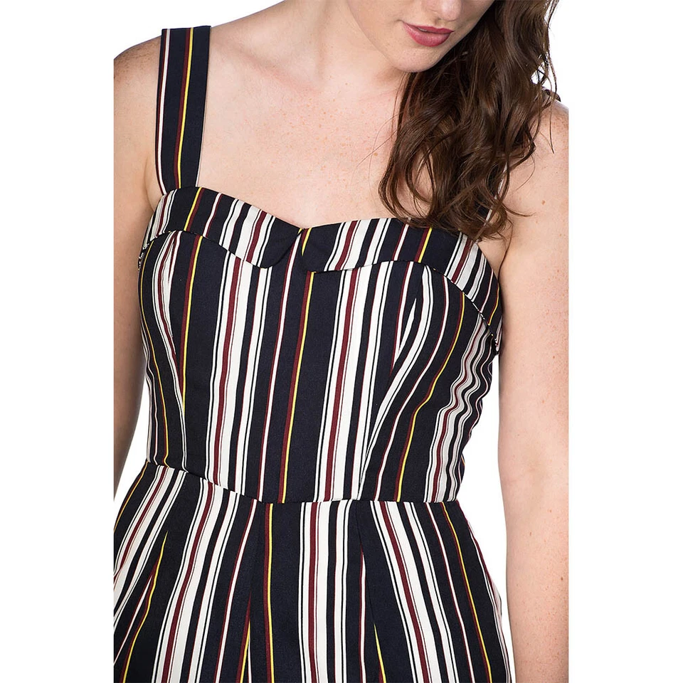Banned Retro Rockabilly Vintage Jumpsuit Playsuit Stripe Play Gestreift 60s 70s - Bild 4 von 4