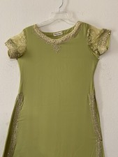 Indian Ethnic W/btfl Embb 2pc Punjabi Suit with linning Size 40  