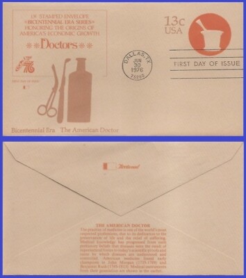 USA1 #U574 U/A FLEETWOOD FDC American Doctor | eBay