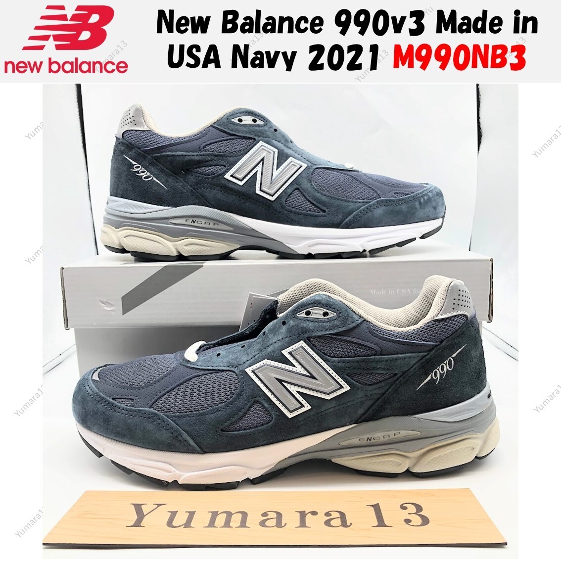 ★【New Balance】★990v.3 Made in USA Navy 2021★24-29.5cm★ New Balance 990v3 Made in USA Navy 2021 M990NB3 Men's Size