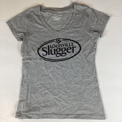Louisville Slugger Womens T Shirt Adult Size Medium M V-Neck