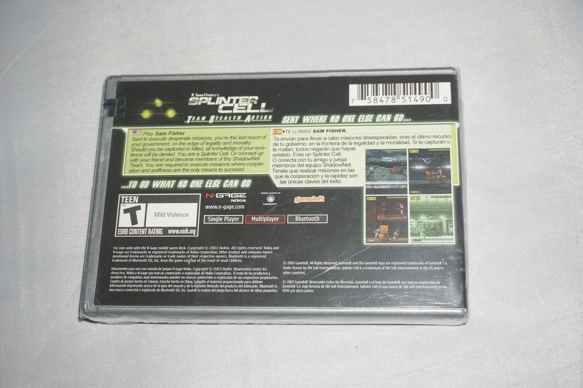 Tom Clancy's Splinter Cell (N-Gage, 2003) for sale online | eBay