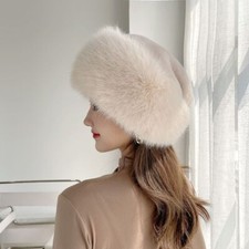 Image of Winter Snow Ski Caps - Faux Fur Bomber Hat Windproof Fluffy Hats Hat Accessories
