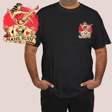 Sin City Poker Man's Ruin T-Shirt Las Vegas Lucky Tee Urban, Bella + Canvas 3001