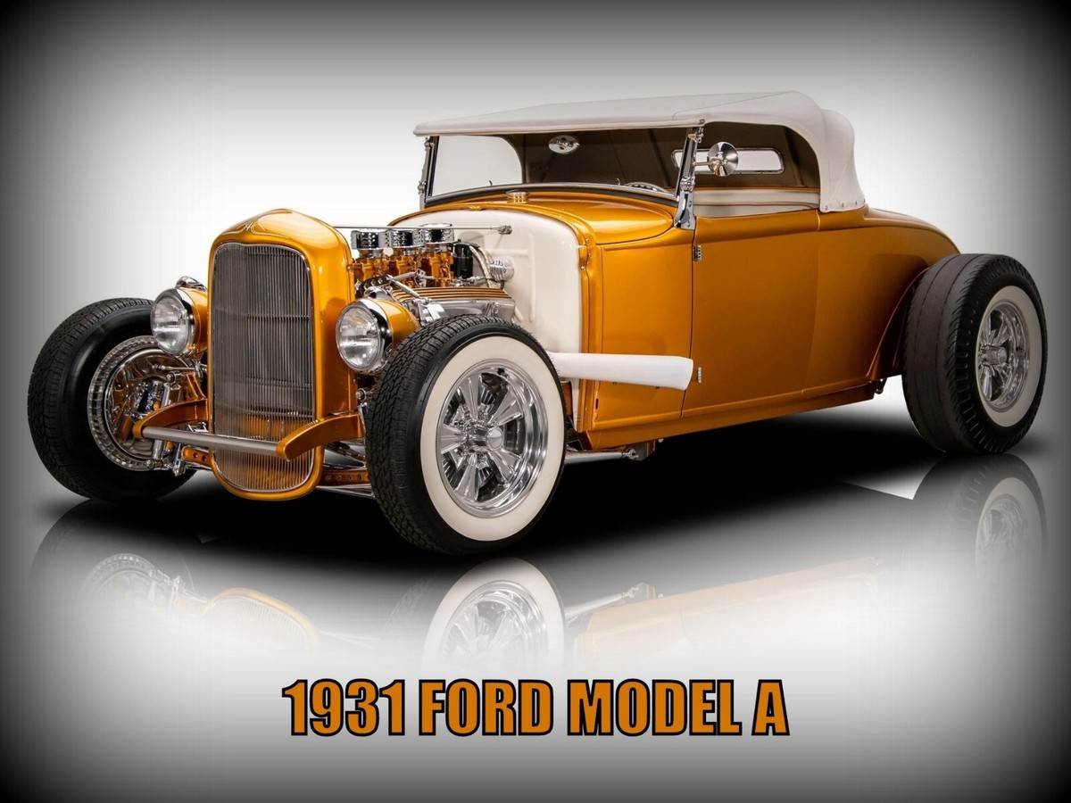 1931 Ford Model A Hot Rod NEW METAL SIGN: 9 x 12