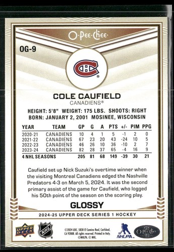 2024-25 UD UPPER DECK SERIES 1 & 2 O-PEE-CHEE GOLD GLOSSY CARDS *U-Pick List* - Picture 15 of 73