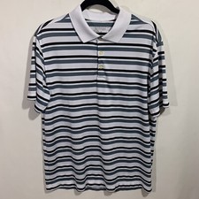 Men  s Nike Golf Tour Performance Short Sleeve Polo Size Large white Black Gray