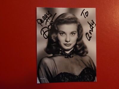 PEGGY DOW   + handsigned  Autograph  *  Harvey Film Noir
