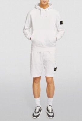 Stone Island Hoodie mit Logo-Patch Größe Small ORIGINAL UVP 462£ #V3
