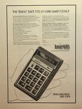 Bowmar/901B Pocket Calculator Only $179 San Francisco CA Vintage Print Ad 1972