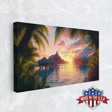 Edge of Tranquility Canvas Print for Home Decor, Wall Decor Art Print Poster