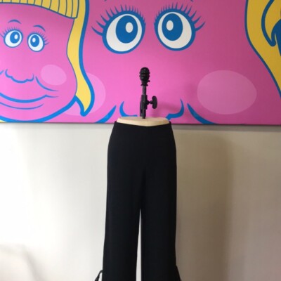 パンツ VALENTINO BLACK WOOL WIDE-LEG PANT Valentino Black Wool Wide Leg Tuxedo Pants NWT | eBay