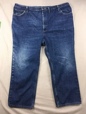 Lee Premium Select Jeans 50x30 Relaxed Straight Leg Blue Denim Cotton