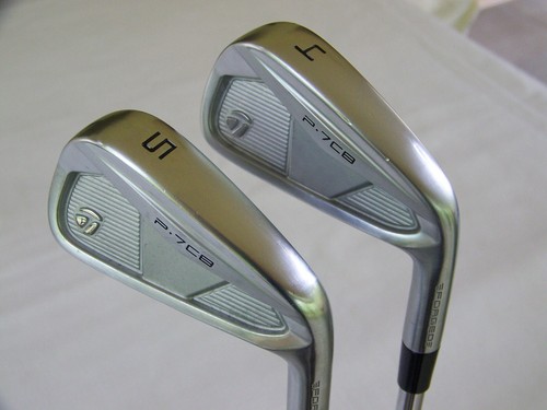 Taylormade P7CB Forged 4 & 5 Iron KBS Tour Lite Steel Stiff Flex 1* Flat