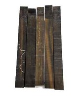 Gaboon Ebony Turning Blank 1x 1x 6- B Grade HobbyWood Square Lumber Block