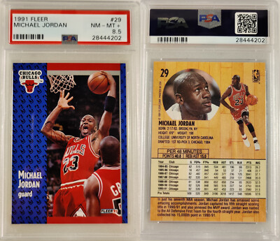 1991 Fleer #29 Michael Jordan Bulls Hof PSA 8.5