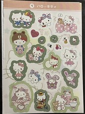 Hello Kawaii Kitty Stickers 2 Sheets Aesthetic And Cute