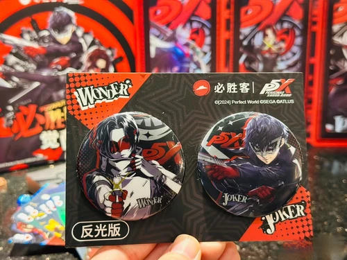 2024 Pizza Hut P5X Persona 5 Figuren Happy Meal Spielzeug Abzeichen Poker Kartenständer - Bild 10 von 20