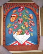 ROLLING STONES concert poster print HACKNEY DIAMONDS Emek pearl foil /300