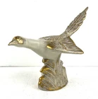 Vintage Royal Haeger 24K Gold Tweed Glaze Pheasant Figurine USA MCM