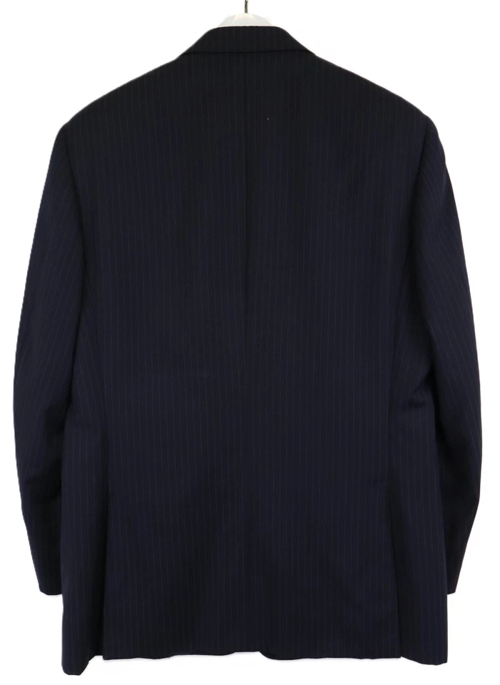CANALI Blazer Men's (EU) 52 Single Breasted Notch Lapel Wool Pinstripe - Image 2 of 4