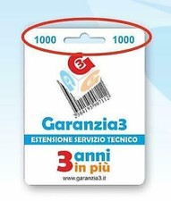 GARANZIA3 GR3-1000 Erweiterung Garantie und Service Techniker 3 Jahre Maximal