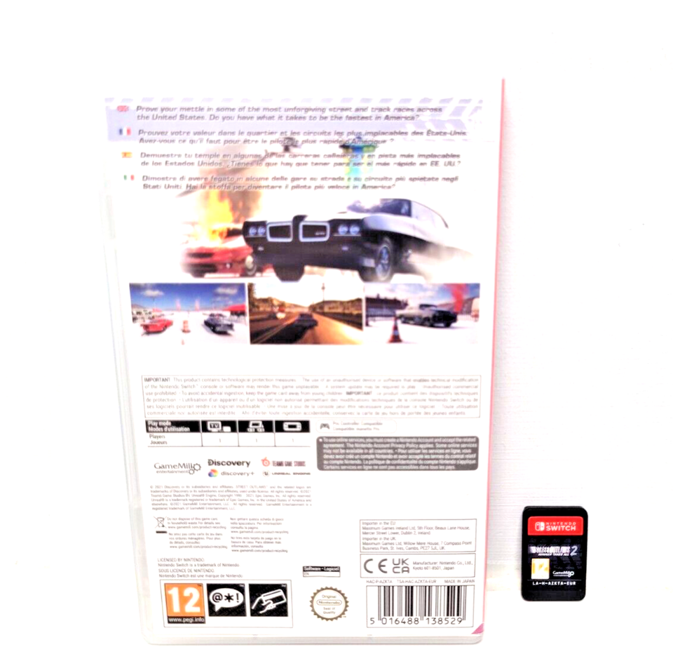 Street Outlaws 2 Winner Takes All Nintendo Switch EXCELLENT Condition