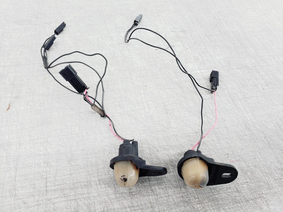 Juego de luces de puerta de cortesía para tablero Jeep YJ Wrangler 1987-1991 con tapas de lentes Foto 2 de 4