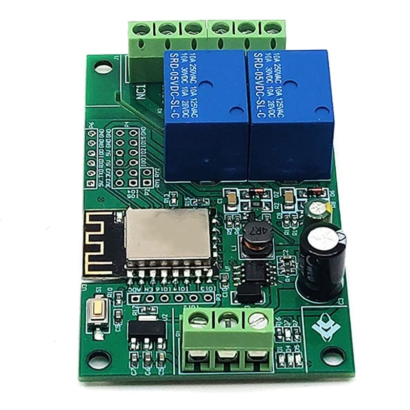 ESP8266 ESP-12F WIFI Relay Module 2CH 5V/8-80V Relay Develop Board for 2816